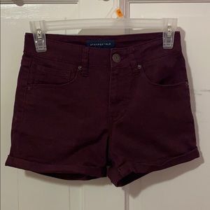 Aeropostale maroon shorts size:0
